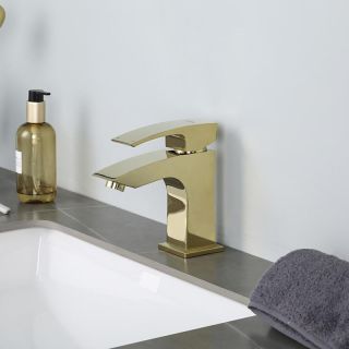 Смеситель для раковины Gappo G1007-13 золото